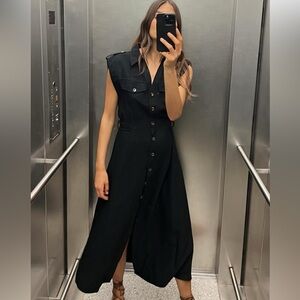 ZARA midi shirt dress NWT